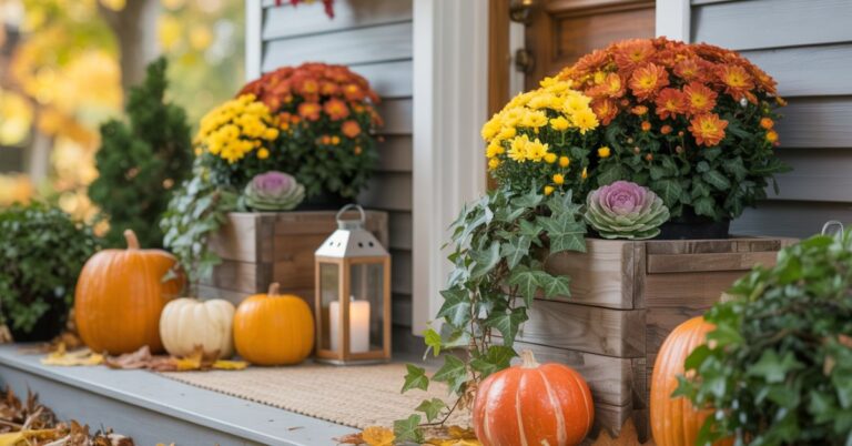 25+ Beautiful Fall Planter Ideas for a Stunning Autumn Outdoor Space