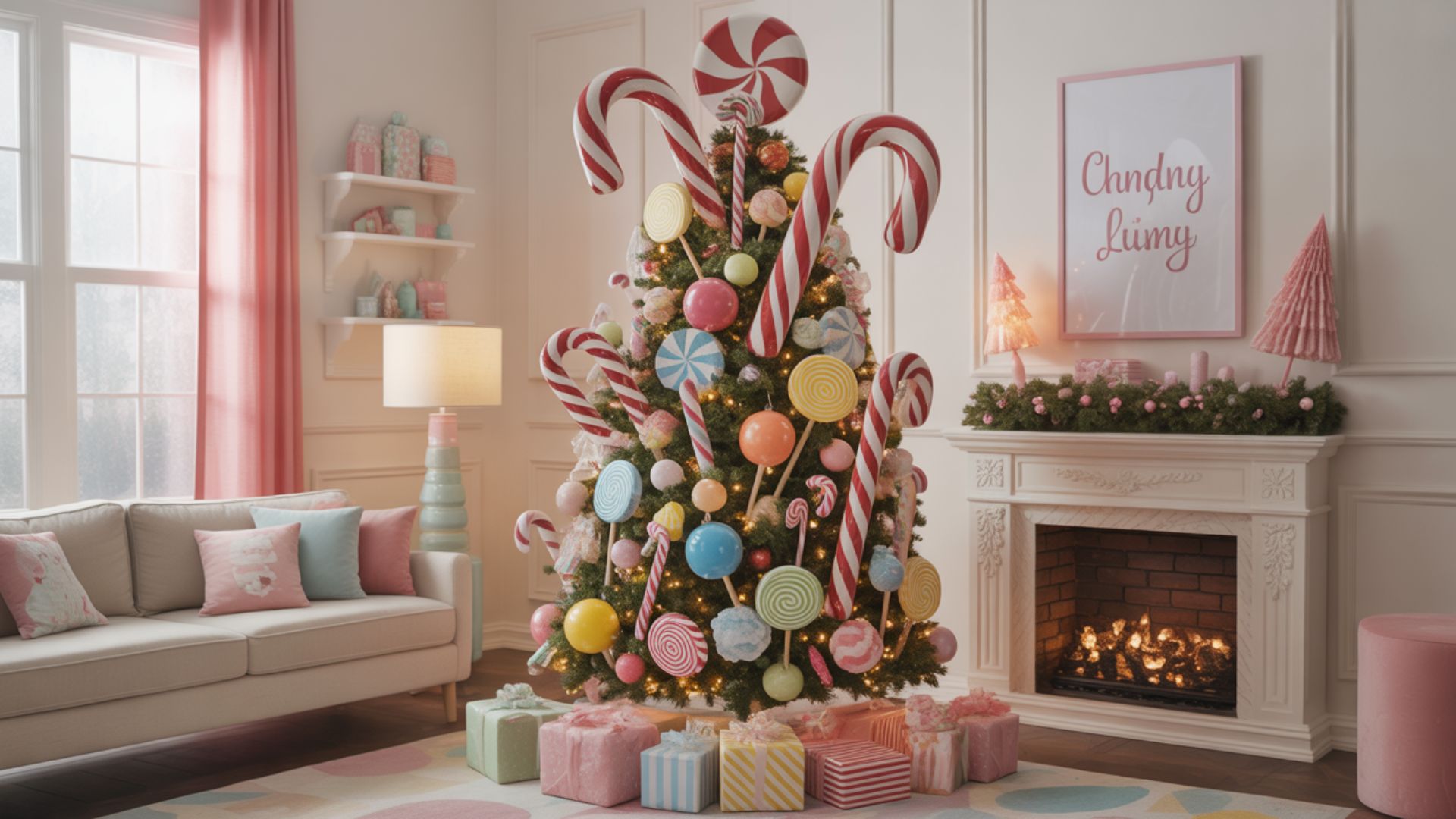 Candy Land Christmas Tree Ideas For Sweet Holiday Decor