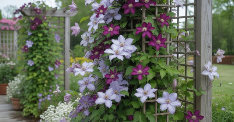 29+ Clematis Trellis Ideas for Beautiful Vertical Gardens