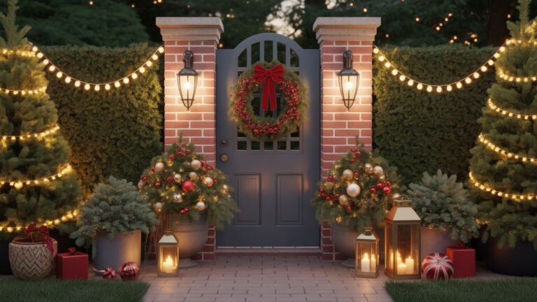 Remarkable Christmas Garden Ideas for Outdoor Decor