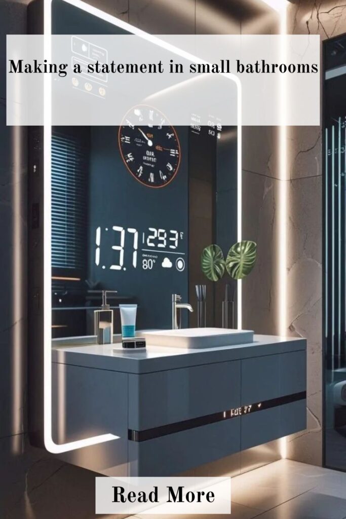 Designer-Approved Small Bathroom Ideas For your Sweet Home 3 Making a statement in small bathrooms with bold design features and stylish decor