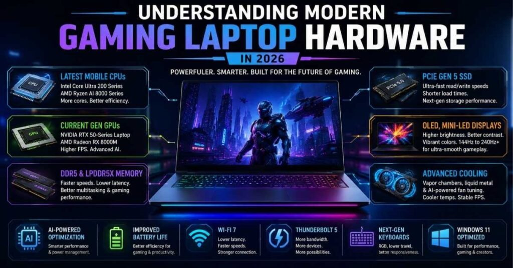 TheLaptopAdviser Gaming Reviews 2026: Accurate & Trustworthy? 3 Understanding Modern Gaming Laptop Hardware in 2026